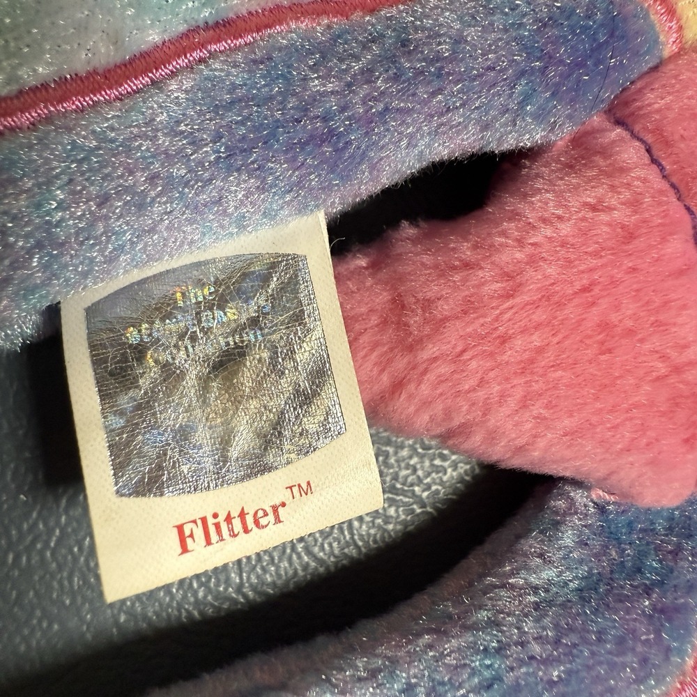 TY Original‎ Beanie Babies Lot Of 4  Peace '96 Flitter '99 One Flitter Is Teenie - Picture 3 of 13
